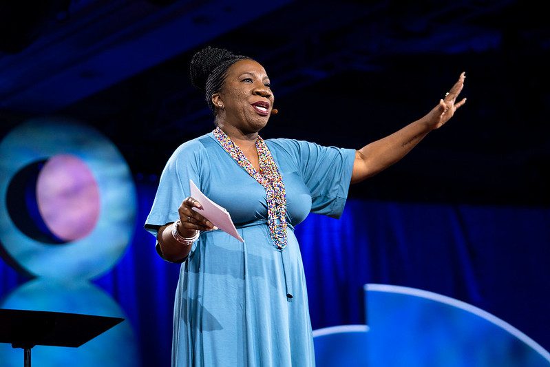 Tarana Burke lors de la conférence TED Women en novembre 2018.