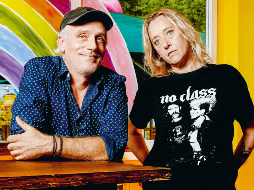 Philippe Poutou et Virginie Despentes lors de la rencontre de La Déferlante 8 - Rire