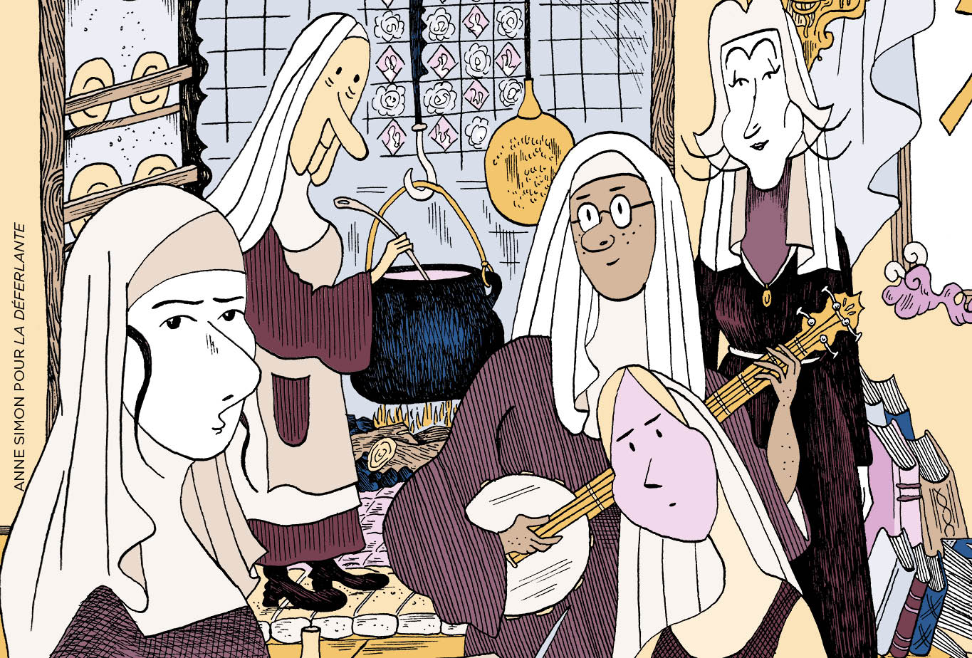Bande dessinée Ni nonnes ni épouses, laisse vivre les Béguines, Anne Simon La Déferlante 8