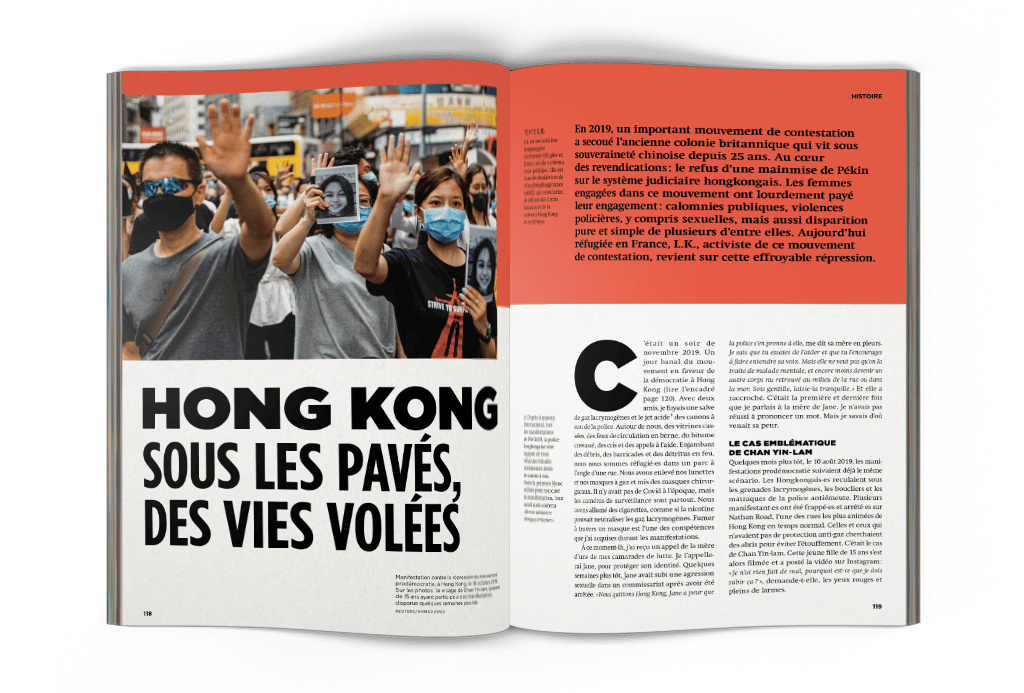 Mock-up La Déferlante 9 - histoire Hong Kong sous les pavés, des vies volées