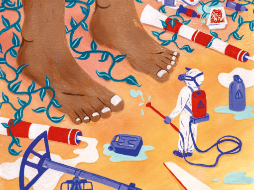 illustration Lucie Albrecht La Déferlante 9 - Débat L'écoféminisme peut-il sauver la planète ?