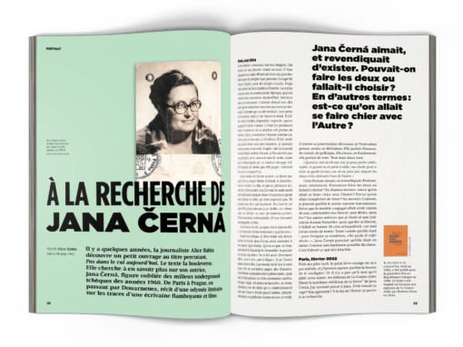 mock-up La Déferlante 9 - Portrait À la recherche de Jana Černá