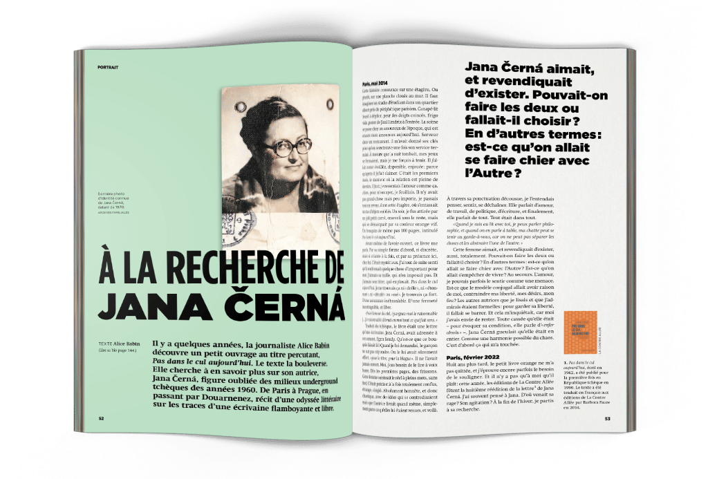 mock-up La Déferlante 9 - Portrait À la recherche de Jana Černá