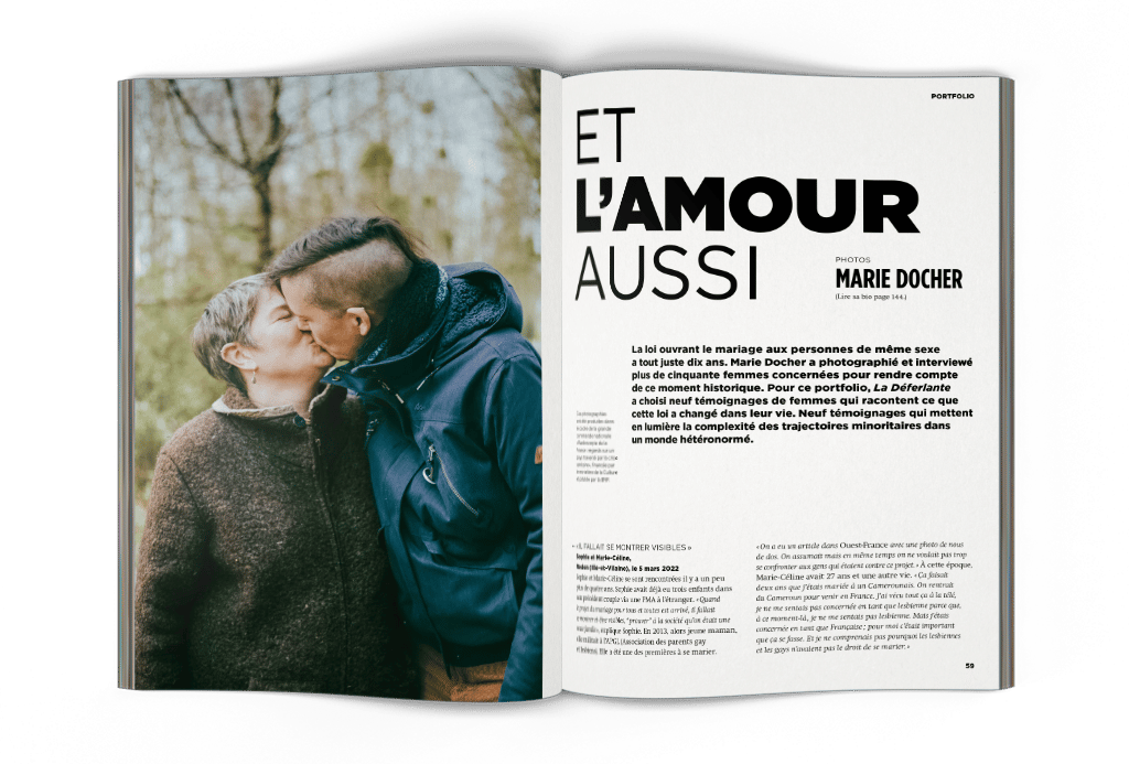 mock-up La Déferlante 9 - Portfolio Marie Docher Et l'amour aussi