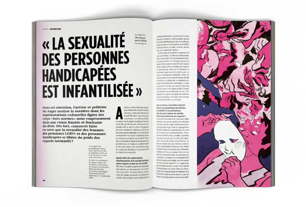 mock-up La Déferlante 9 : entretien avec No Anger « La sexualité des personnes handicapées est infantilisée »