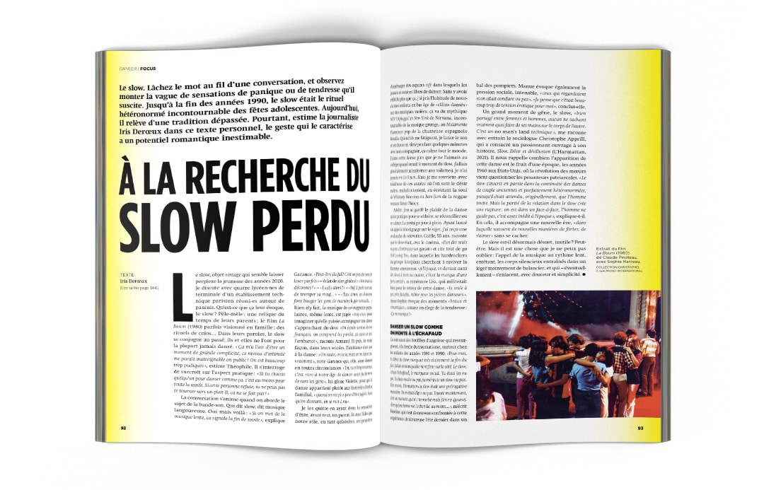 Mock-up Focus « À la recherche du slow perdu » signé Iris Deroeux