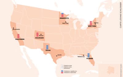 Carte des Etats-Unis par Léonie Schlosser