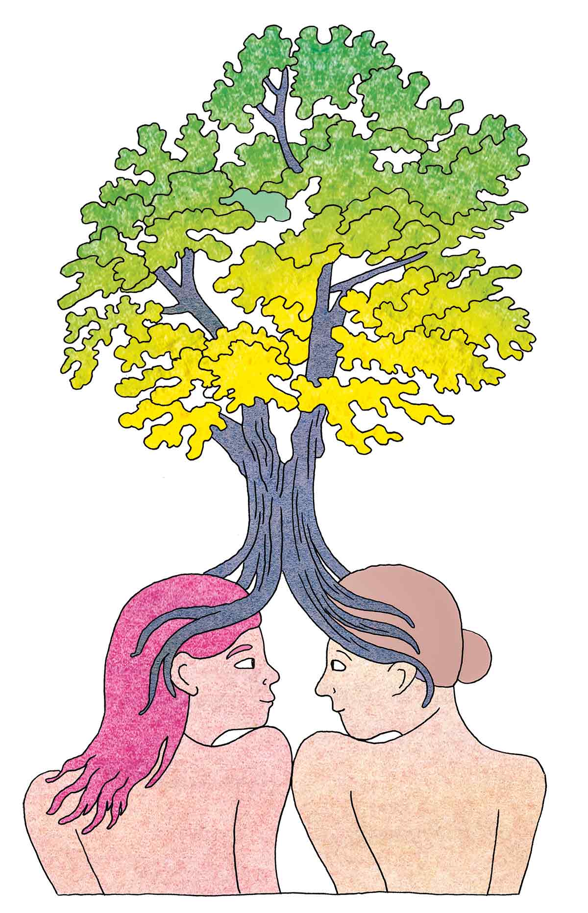 Illustration de Jeanne Macaigne pour le récit « Les enfants du silence » signé Juliette Rousseau - La Déferlante 12