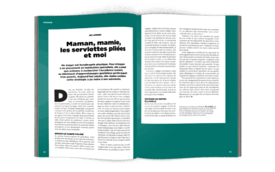 Maman, mamie, les serviettes pliées et moi
