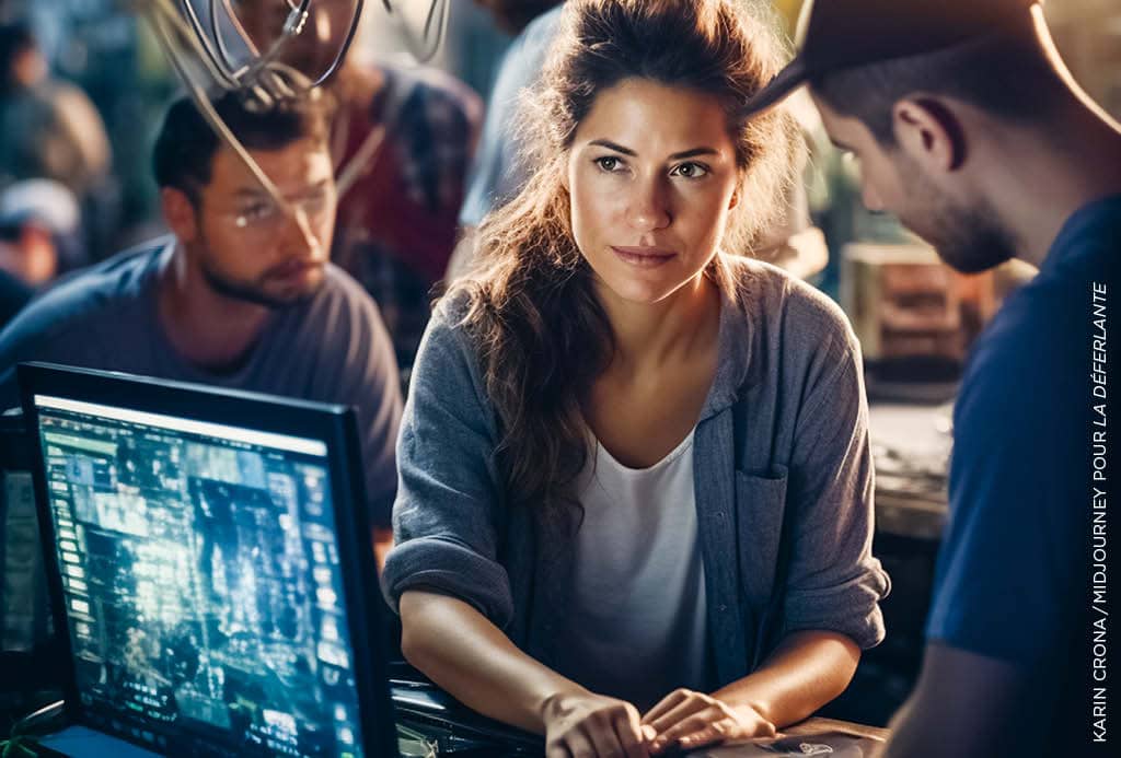 Image de Karin Crona pour le débat « Intelligence artificielle : comment la rendre la plus inclusive » signé Mathilde Saliou - La Déferlante 12 
