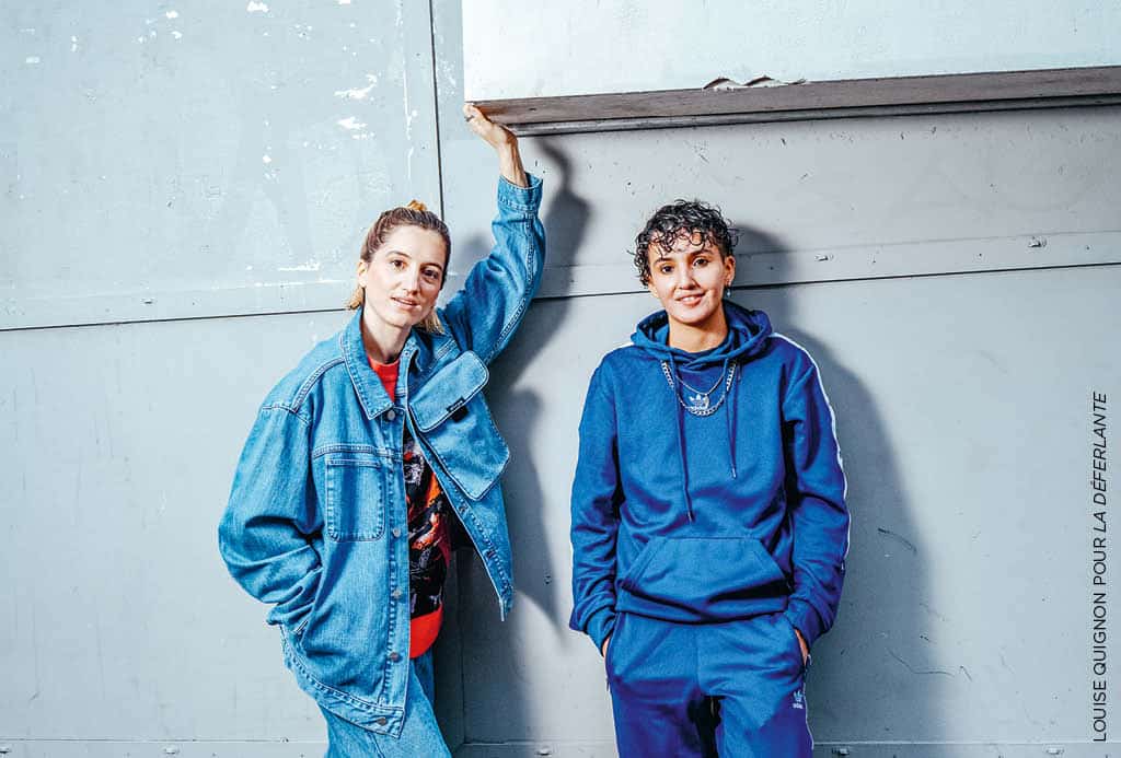 Aloïse Sauvage et Fatima Daas, à Paris, le 8 novembre 2023. Louise Quignon pour La Déferlante