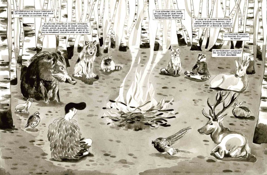 Ce matin, un lapin a tué un chasseur - René·e - Planches 11 et 12