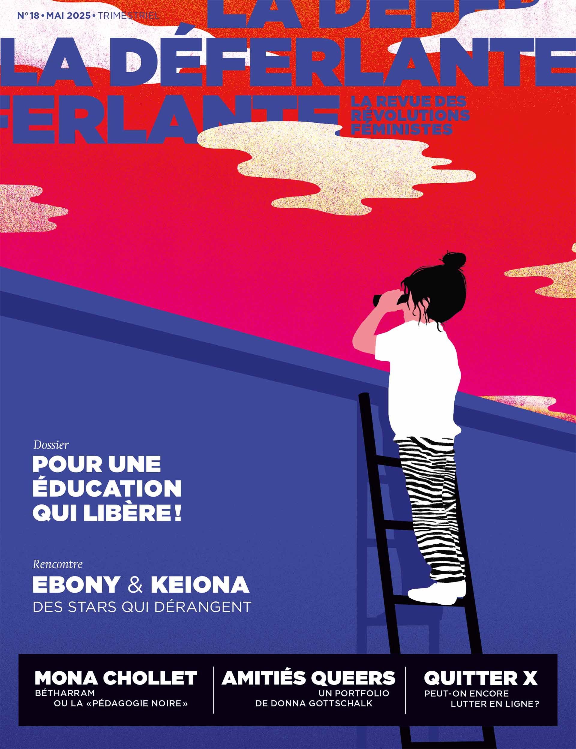 00_ÉDUQUER_couv_1920 Le numéro 17 de La Déferlante sortira le 21 février en librairie. Il est disponible dès maintenant en prévente sur notre site. Illustration couverture : Lucile Ourvouai pour La Déferlante.