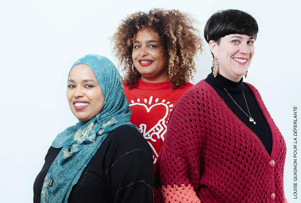 Rahma, Priscilla Zamord et Amandine Bernard sont des membres actives de l’antenne rennaise du syndicat de parents Front de mères, créée en 2021.